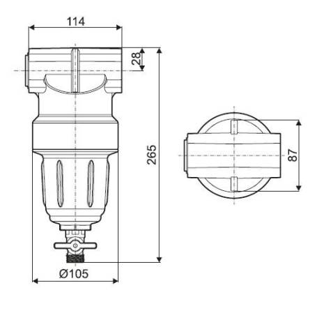 Filtre refoulement Arag 3452 - brides Arag 863/463 - 50 bars - 50 mesh bleu