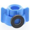 Ecrou baionnette (B.A.N.)- D13 mm- Bleu & Jts (Pour buse APM-TK etc..)