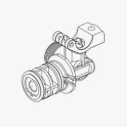 Corps de porte buse Arag Ø 1/2" - 20 mm - 22 mm - Gauche