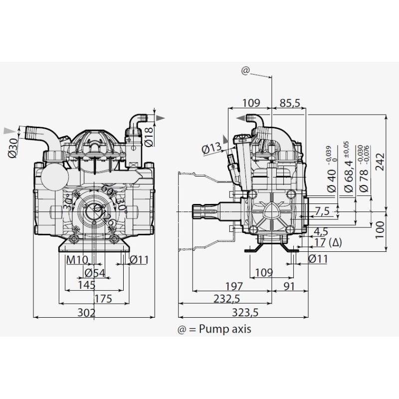 Pompe à membrane Annovi Reverberi AR 50 AP