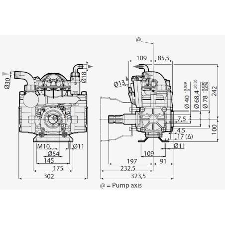 Pompe à membrane Annovi Reverberi AR 50 AP