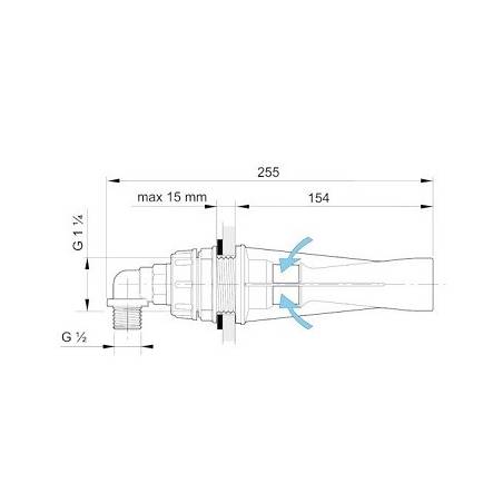 Agitateur hydraulique standard hydro-jet - buse 2.0 mm