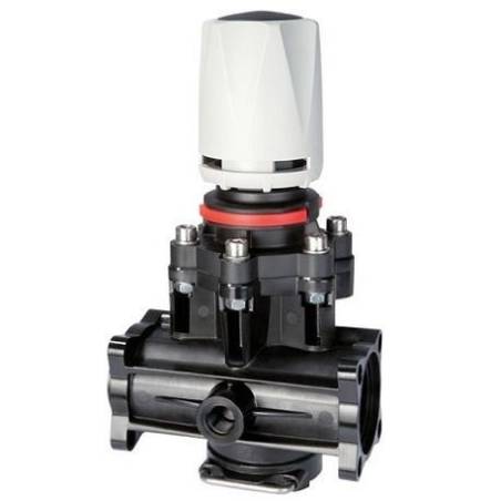 Vanne manuelle de réglage de pression - 10 bars (molette noire) - 150 l/min