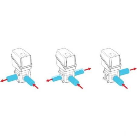 Vanne de coupure 3 voies Arag -1"- 12 bars- latéral