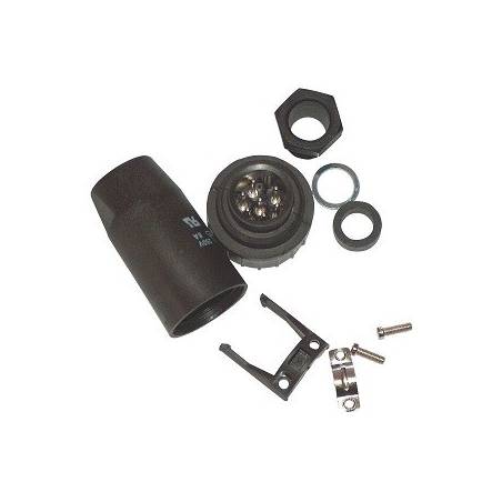 Connecteur 7 pôles mâle ISO 11786 - connexions à souder