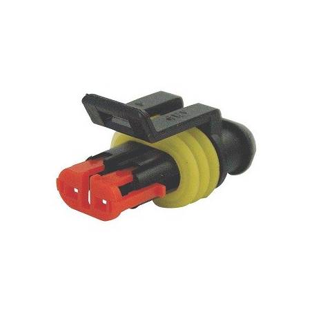Connecteur mâle 2P. SuperSeal AMP