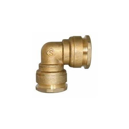 Racc. compr. Laiton Coude ø25