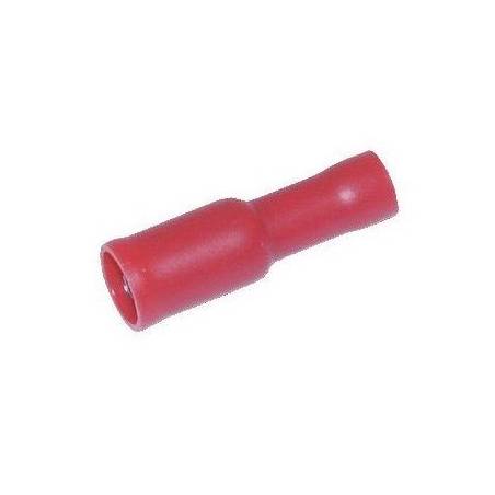 Cosse cylindrique femelle 4 mm rouge (x6)