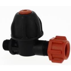 Porte buse simple 1/4 " male avec antigoutte et écrou à visser 3/8