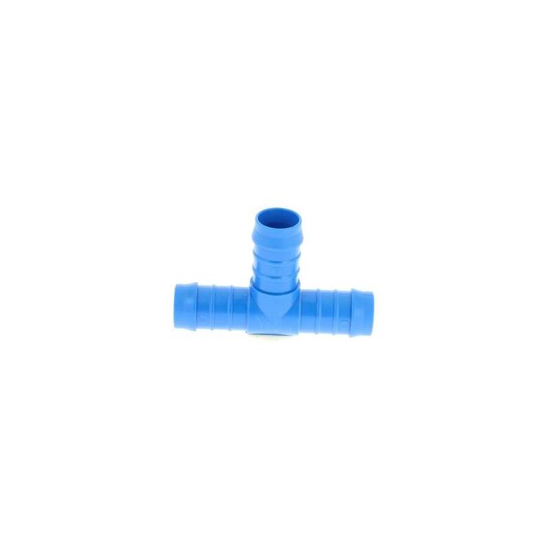 Raccord en T de  jonction cannelée ø 10 mm