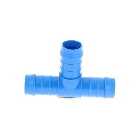 Raccord en T de  jonction cannelée ø 10 mm