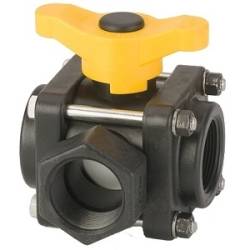 Vanne 3 voies Banjo 1"1/2" NPT