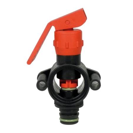 Vanne manuelle en T Polmac - sortie agrafe 21 mm