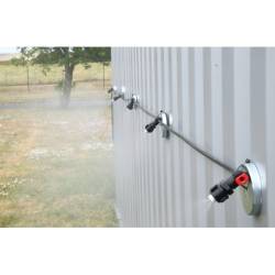 kit-brumisation-8-metres-5-buses-pour-reseau-d-eau-Installation sur Bardage