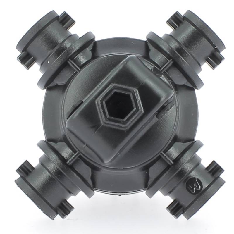 PB290098 - Porte buse Quadrix D25 avec raccord sortie air double D4mm (3)
