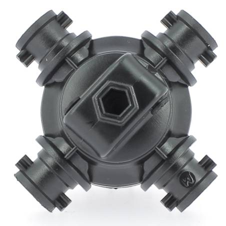 PB290098 - Porte buse Quadrix D25 avec raccord sortie air double D4mm (3)