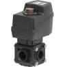 Vanne de coupure 3 voies Arag - 1"1/4 F - latéral - AMP