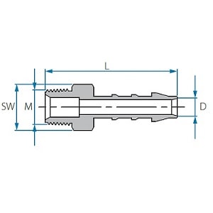 AERZETIX - C63568 - Lot de 2 Raccord mâle cannelés Droit 3/4'' x 16 mm -  Filetage Externe - Adaptateur connecteur système Circuit d'irrigation  arrosage Pompe - en Plastique - Couleur Noir : : Jardin